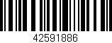 Código de barras (EAN, GTIN, SKU, ISBN): '42591886'