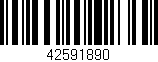 Código de barras (EAN, GTIN, SKU, ISBN): '42591890'