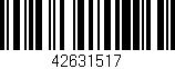Código de barras (EAN, GTIN, SKU, ISBN): '42631517'