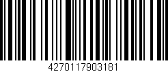 Código de barras (EAN, GTIN, SKU, ISBN): '4270117903181'