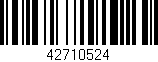 Código de barras (EAN, GTIN, SKU, ISBN): '42710524'