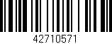 Código de barras (EAN, GTIN, SKU, ISBN): '42710571'