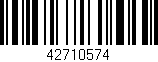 Código de barras (EAN, GTIN, SKU, ISBN): '42710574'