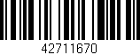 Código de barras (EAN, GTIN, SKU, ISBN): '42711670'