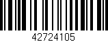 Código de barras (EAN, GTIN, SKU, ISBN): '42724105'