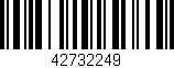 Código de barras (EAN, GTIN, SKU, ISBN): '42732249'