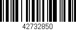 Código de barras (EAN, GTIN, SKU, ISBN): '42732850'