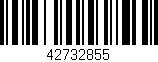 Código de barras (EAN, GTIN, SKU, ISBN): '42732855'