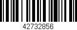 Código de barras (EAN, GTIN, SKU, ISBN): '42732856'