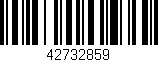 Código de barras (EAN, GTIN, SKU, ISBN): '42732859'