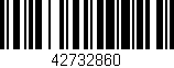 Código de barras (EAN, GTIN, SKU, ISBN): '42732860'