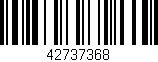 Código de barras (EAN, GTIN, SKU, ISBN): '42737368'