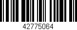 Código de barras (EAN, GTIN, SKU, ISBN): '42775064'