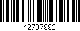 Código de barras (EAN, GTIN, SKU, ISBN): '42787992'