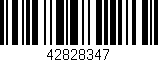 Código de barras (EAN, GTIN, SKU, ISBN): '42828347'