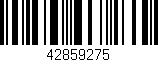 Código de barras (EAN, GTIN, SKU, ISBN): '42859275'