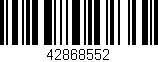 Código de barras (EAN, GTIN, SKU, ISBN): '42868552'