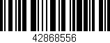 Código de barras (EAN, GTIN, SKU, ISBN): '42868556'