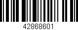 Código de barras (EAN, GTIN, SKU, ISBN): '42868601'