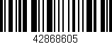 Código de barras (EAN, GTIN, SKU, ISBN): '42868605'