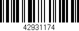 Código de barras (EAN, GTIN, SKU, ISBN): '42931174'