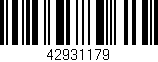 Código de barras (EAN, GTIN, SKU, ISBN): '42931179'