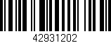 Código de barras (EAN, GTIN, SKU, ISBN): '42931202'