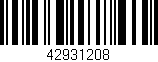 Código de barras (EAN, GTIN, SKU, ISBN): '42931208'