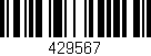 Código de barras (EAN, GTIN, SKU, ISBN): '429567'