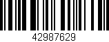 Código de barras (EAN, GTIN, SKU, ISBN): '42987629'