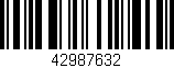 Código de barras (EAN, GTIN, SKU, ISBN): '42987632'
