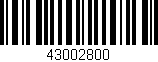 Código de barras (EAN, GTIN, SKU, ISBN): '43002800'