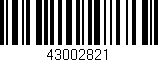 Código de barras (EAN, GTIN, SKU, ISBN): '43002821'