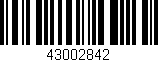 Código de barras (EAN, GTIN, SKU, ISBN): '43002842'