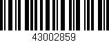 Código de barras (EAN, GTIN, SKU, ISBN): '43002859'
