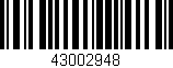 Código de barras (EAN, GTIN, SKU, ISBN): '43002948'