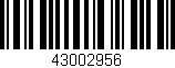 Código de barras (EAN, GTIN, SKU, ISBN): '43002956'