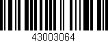 Código de barras (EAN, GTIN, SKU, ISBN): '43003064'
