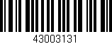 Código de barras (EAN, GTIN, SKU, ISBN): '43003131'