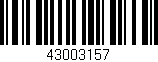 Código de barras (EAN, GTIN, SKU, ISBN): '43003157'