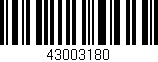 Código de barras (EAN, GTIN, SKU, ISBN): '43003180'