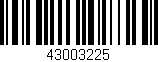 Código de barras (EAN, GTIN, SKU, ISBN): '43003225'
