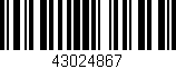 Código de barras (EAN, GTIN, SKU, ISBN): '43024867'
