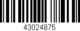 Código de barras (EAN, GTIN, SKU, ISBN): '43024875'