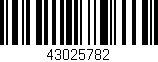 Código de barras (EAN, GTIN, SKU, ISBN): '43025782'