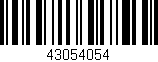 Código de barras (EAN, GTIN, SKU, ISBN): '43054054'