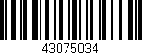 Código de barras (EAN, GTIN, SKU, ISBN): '43075034'