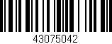 Código de barras (EAN, GTIN, SKU, ISBN): '43075042'