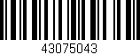 Código de barras (EAN, GTIN, SKU, ISBN): '43075043'