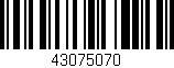 Código de barras (EAN, GTIN, SKU, ISBN): '43075070'